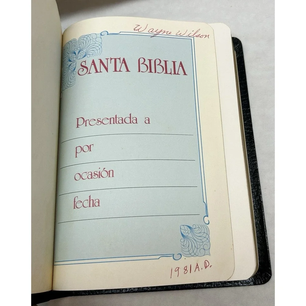 SANTA BIBLIA Holy Bible 1980 Reina-Valera Version References 1054x T. Nelson VTG